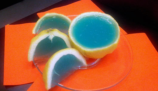 cocktail blu margarita molecolare