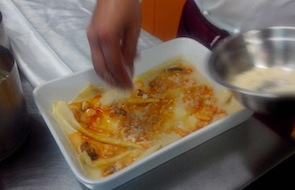 Condimento ricetta lasagne di pesce