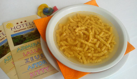 Piatto passatelli in brodo